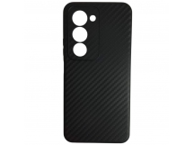 Чехол силиконовый Xiaomi Redmi 15 карбон черный