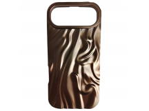 Чехол силиконовый iPhone 17 Air ВОЛНА 3D бронза
