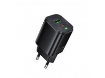 Адаптер Сетевой Borofone BAS85A USB/Type-C 30W (black) (243908)