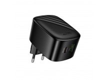 Адаптер Сетевой Hoco CS101A USB/Type-C 20W (black) (243839)