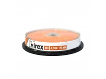 Диск MIREX DVD-R 16Х 4,7ГБ Кейк бокс 10 (10/300)