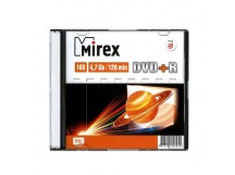 Диск MIREX DVD+R 16Х 4,7ГБ Слим кейс 5 (5/200)