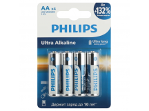 Батарейка Philips ULTRA LR6 AA BL4 Alkaline 1.5V (4/48/960)