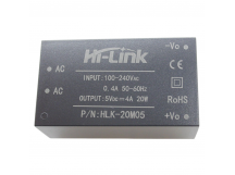 Модули питания Hi-Link HLK-20M05 Модуль питания AC-DCUвх=100-240В Uвых=5В Pвых=20Вт