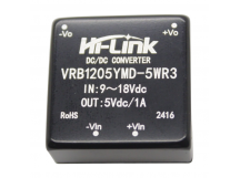 Модули питания Hi-Link VRB1205YMD-5WR3 Модуль DC-DCпреобразователь с гальванической развязкой Uвх=9-18В Uвых=5ВPвых=5Вт