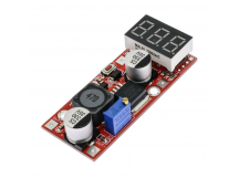 Модули питания RIDEN LM2596 Модуль Step-Down DC-DCпреобразователь Uвх=4,5-28В Uвых=1,3-25В Imax=1,5А Pвых=15Вт сцифровой индикацией напряжения (красный)