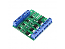 Модули реле и коммутации NONAME ME60N03 Модуль N-MOSFET 4-хканальный U=27В I=10А с оптической развязкой
