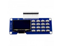 Модули индикации, управления NONAME Графический OLED 1,3"индикатор 128x64 SSH1116 с клавиатурой 4x4 (белый)