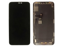 Дисплей для iPhone 11 Pro Max + тачскрин + рамка (черный), оригинал(заменено стекло)