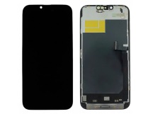 Дисплей для iPhone 13 Pro Max + тачскрин + рамка (черный), SOFTOLED RJ (шлейф IC)