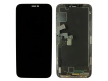 Дисплей для iPhone X + тачскрин + рамка (черный), оригинал (замененостекло)