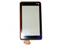 Тачскрин для Nokia N8 (оранжевый) в рамке, ORIG100%