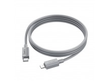 Кабель Lightning - Type-C HOCO X107 (27W/3A/1m) серый