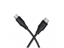 Кабель Type-C - Type-C HOCO X124 (60W/3А/1m/силиконовый) черный