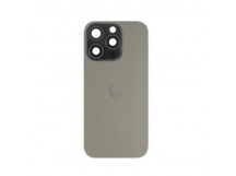 Задняя крышка (стекло) в сборе с рамкой iPhone 16 Pro (Снятый) (с NFC) (Black Titanium)