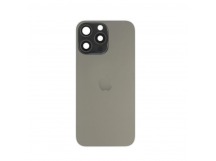 Задняя крышка (стекло) в сборе с рамкой iPhone 16 Pro Max (Снятый) (с NFC) (Black Titanium)