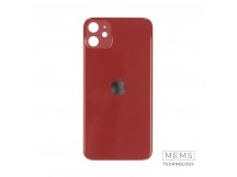 Задняя крышка (стекло) узкий вырез iPhone 11 Оригинал (Red)