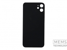 Задняя крышка (стекло) узкий вырез iPhone 11 Оригинал (Black)