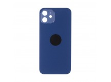 Задняя крышка (стекло) Узкий вырез iPhone 12 (Blue)