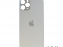 Задняя крышка (стекло) Широкий вырез iPhone 11 Pro (Silver)