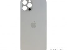 Задняя крышка (стекло) Широкий вырез iPhone 12 Pro (Silver)