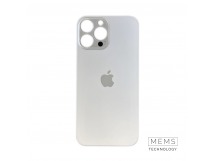 Задняя крышка (стекло) Широкий вырез iPhone 13 Pro Max (Silver)