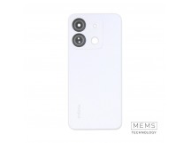 Задняя крышка Infinix Smart 7 HD (X6516) (Белый) (Со стеклом камеры) Premium