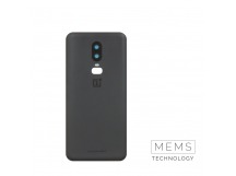 Задняя крышка OnePlus 6 (Черный Глянцевый) (Со стеклом камеры) Premium