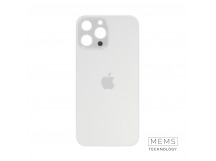 Задняя крышка (стекло) Узкий вырез iPhone 13 Pro Max (Silver)
