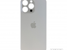Задняя крышка (стекло) Широкий вырез iPhone 14 Pro Max (Silver)