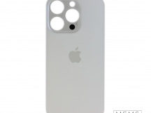 Задняя крышка (стекло) Широкий вырез iPhone 14 Pro (Silver)
