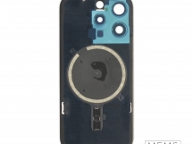 Задняя крышка (стекло) в сборе с рамкой iPhone 15 Pro (Black Titanium)