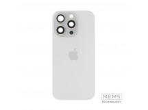 Задняя крышка (стекло) в сборе с рамкой для iPhone 16 Pro Оригинал (White Titanium)