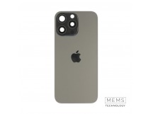 Задняя крышка (стекло) в сборе с рамкой для iPhone 16 Pro Max Оригинал (Black Titanium)