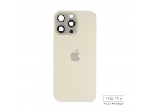 Задняя крышка (стекло) в сборе с рамкой для iPhone 16 Pro Max Оригинал (Desert Titanium)