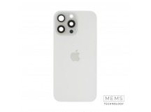 Задняя крышка (стекло) в сборе с рамкой для iPhone 16 Pro Max Оригинал (White Titanium)