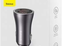 АЗУ Baseus Golden Contactor Max Dual (Быстрая зарядка) (USB A +USB A) (60W) (Dark Gray)