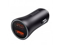 АЗУ Baseus Golden Contactor Max Dual (Быстрая зарядка) (USB A +USB A) (60W) (Dark Gray)