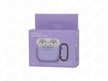 Силиконовый чехол AirPods 4 Silicone case (Purple)