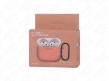 Силиконовый чехол AirPods 4 Silicone case (Papaya)