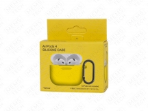 Силиконовый чехол AirPods 4 Silicone case (Yellow)