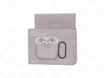 Силиконовый чехол AirPods 4 Silicone case (Pink sand)