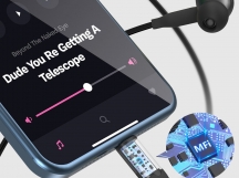 Наушники MangoTek JZHPA31 (Apple MFI) Lightning StarTag (Black)