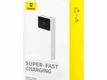 Внешний АКБ с дисплеем Baseus Star-Lord (Быстрая зарядка) (20000mAh) (30W) (С кабелем) (Moon White)