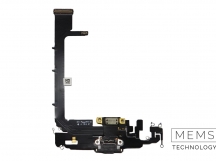 Шлейф с разъемом зарядки iPhone 11 Pro Max Оригинал IC (Черный)