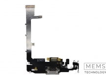 Шлейф с разъемом зарядки iPhone 11 Pro Max Оригинал IC (Белый)