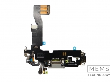 Шлейф с разъемом зарядки iPhone 12 / 12 Pro Оригинал IC (Белый)