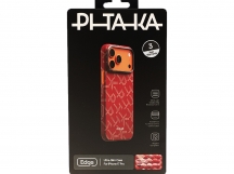 Чехол PITAKA Monogram Ultra-Slim Case iPhone 17 Pro (Gold/Red) (PitaTap)