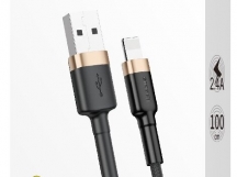 Кабель Baseus cafule (USB A - Lightning) (2.4A) (1m) (Золото/Черный)