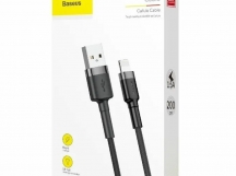 Кабель Baseus cafule (USB - Lightning) 1.5A (2m) (Серый/Черный)